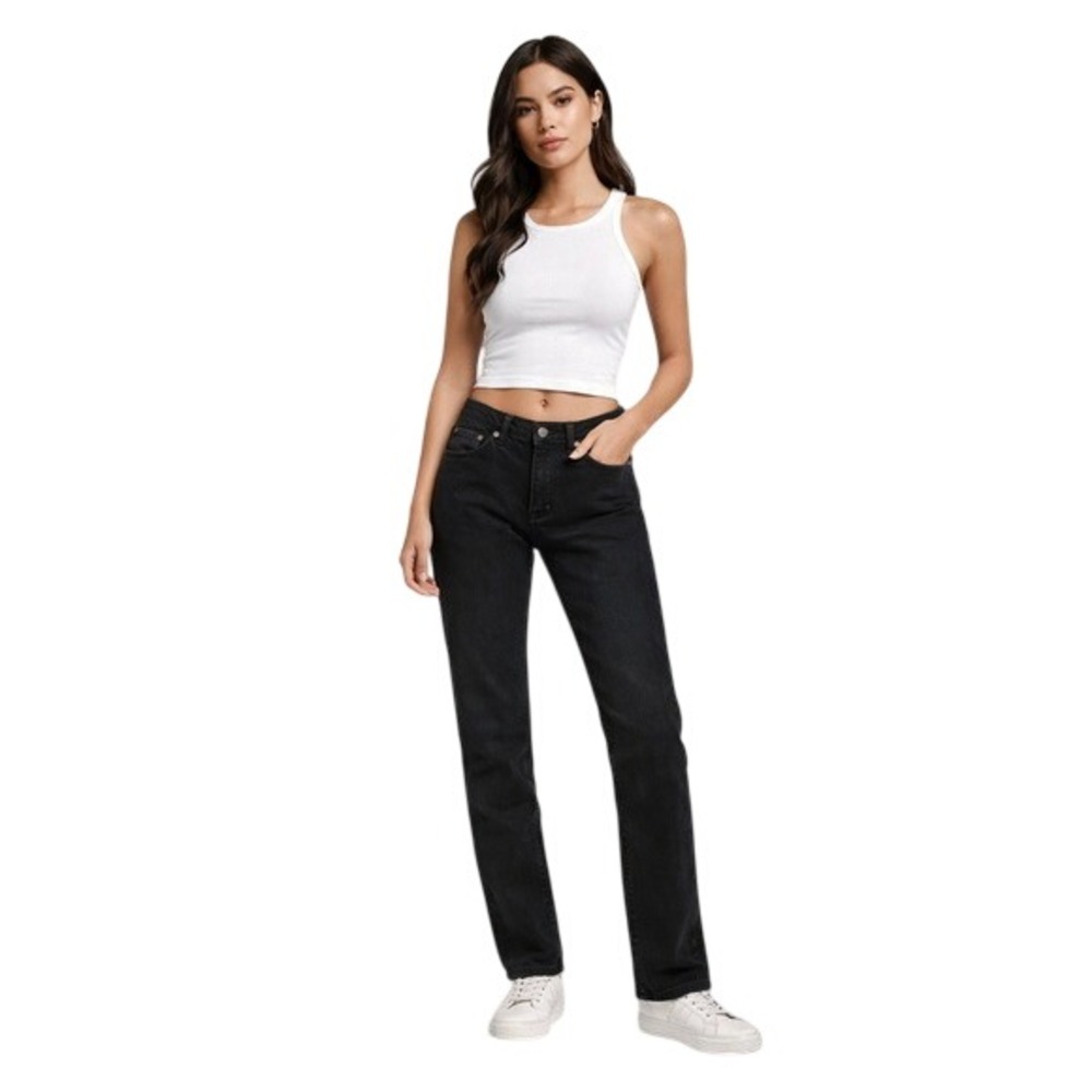 LAWLESS Denim Black Wash‎ Straight Leg Jeans Womens